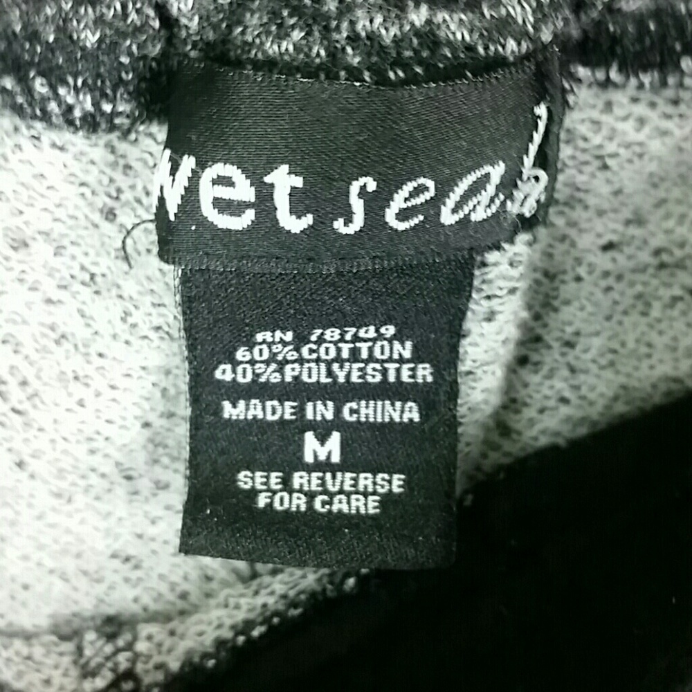 WET SEAL l Jogger Pants Heather Gray Knit B1 - Picture 7 of 7